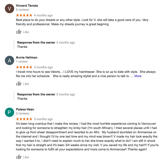 Ammerose Hair Salon Reviews5 Ammerose Hair Salon