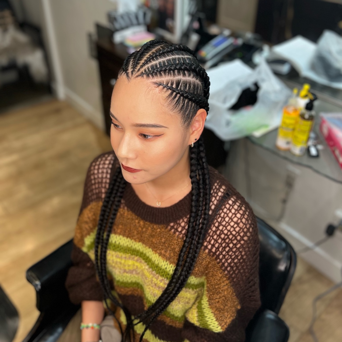 IMG_0570 Large Braids with Colour - Pink