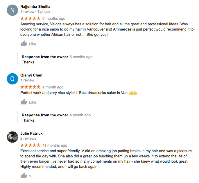 Thank-you Vancouver For Making Us One of the Top Rated Hair Salon - Testimonials and Reviews Thank-you Vancouver For Making Us One of the Top Rated Hair Salon - Testimonials and Reviews